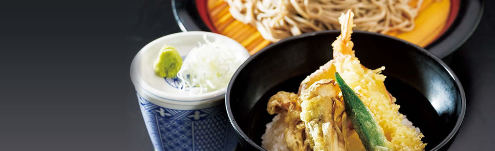ミニ天丼&麺御膳 ミニ丼&麺御膳 昼の御膳 - 水戸 和食 魚旬 がんこ家 水戸 和食 ランチ
